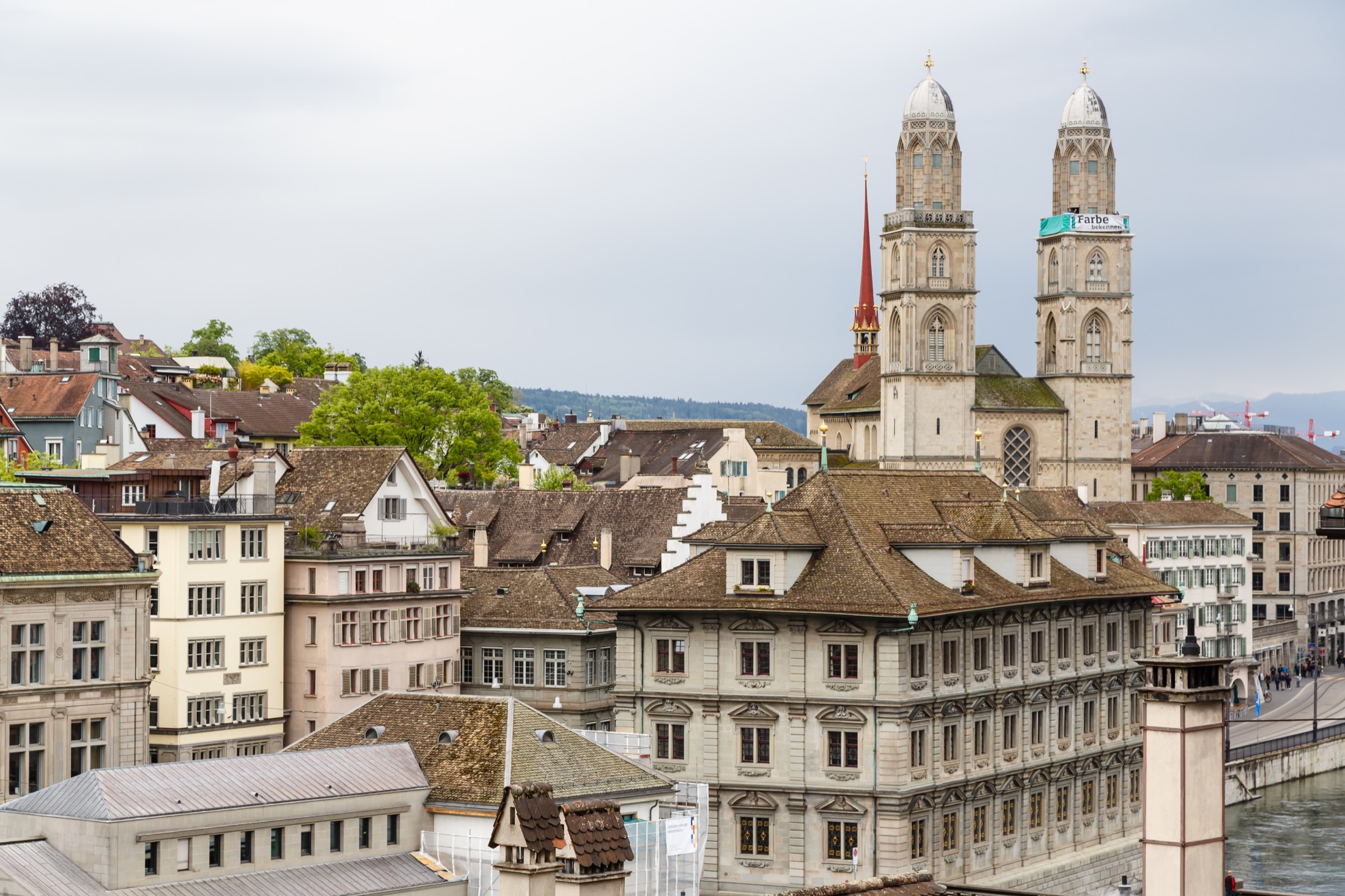 Panoramablick auf Zürich